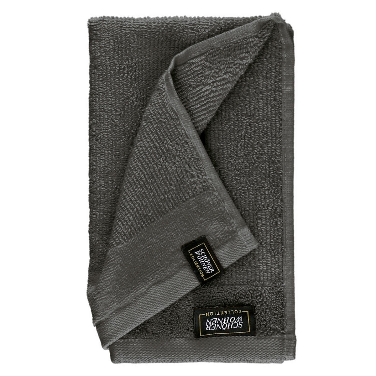 FROTTIERSET SW-Sense Anthrazit, Sandfarben 5-teilig  - Sandfarben/Anthrazit, Basics, Textil (70x140/50x100cm) - Schöner Wohnen