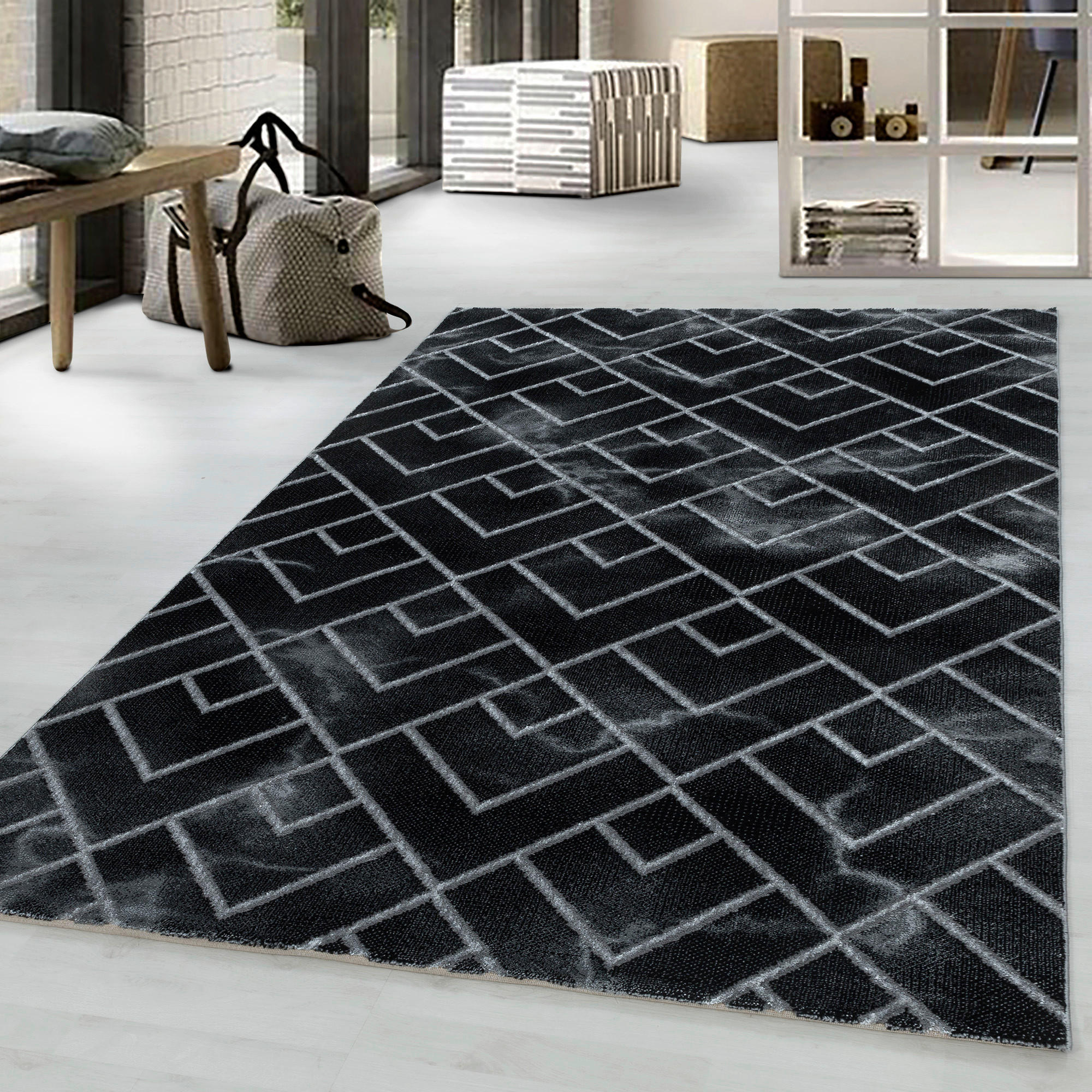 LÖPARE 80/250 cm Naxos 3814 silber - silver, Design, textil (80/250cm)