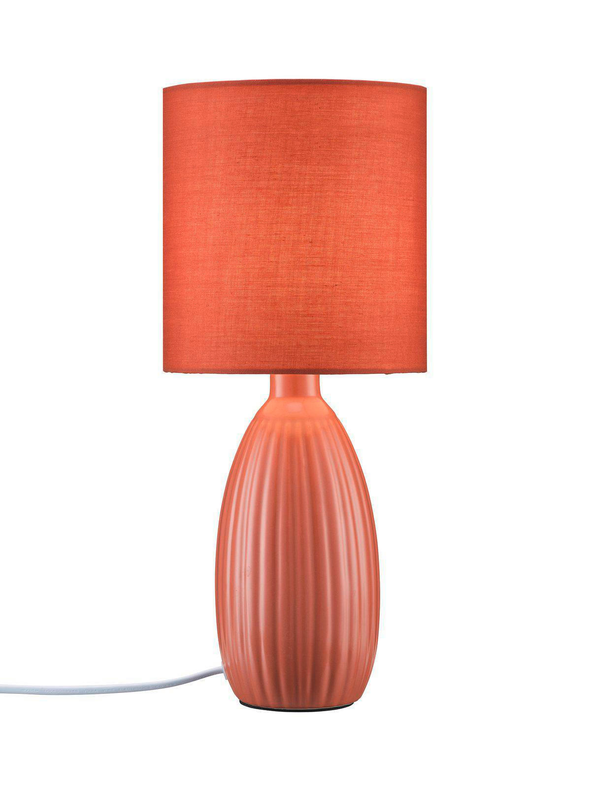 TISCHLEUCHTE PR Home Uno 25/37/10 cm   - Dunkelrot, LIFESTYLE, Keramik/Textil (25/37/10cm)