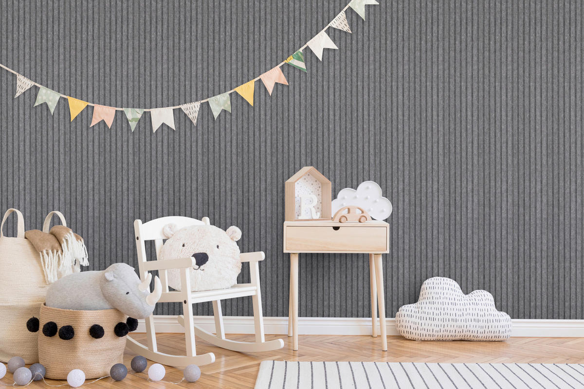 AKUSTIKPANEEL 20/240/1,8 cm  - Anthrazit, Basics, Kunststoff (20/240/1,8cm)