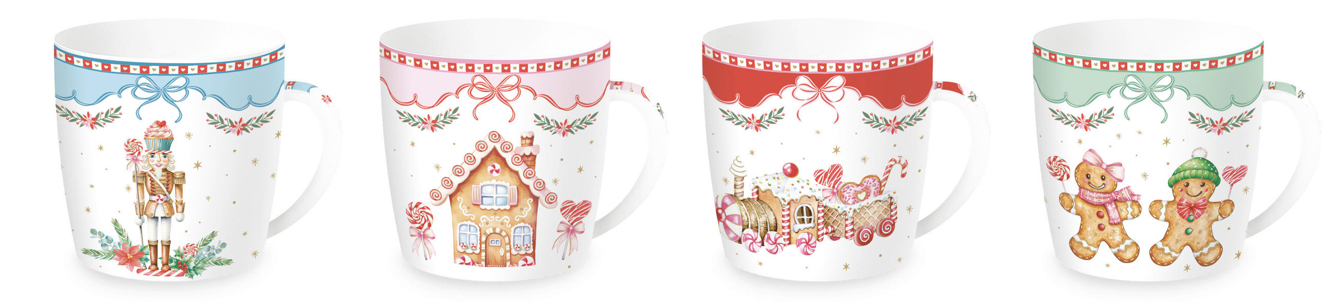 POHÁR  - pink/világos rózsaszín, Basics, fém/kerámia (0.35l)