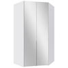 HÖRNGARDEROB 120/236/120 cm  - vit/svart, Modern, metall/trämaterial (120/236/120cm) - MID.YOU