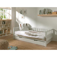 AUSZIEHBETT 90/200 cm  in Weiß  - Weiß, MODERN, Holz/Holzwerkstoff (90/200cm) - Vipack