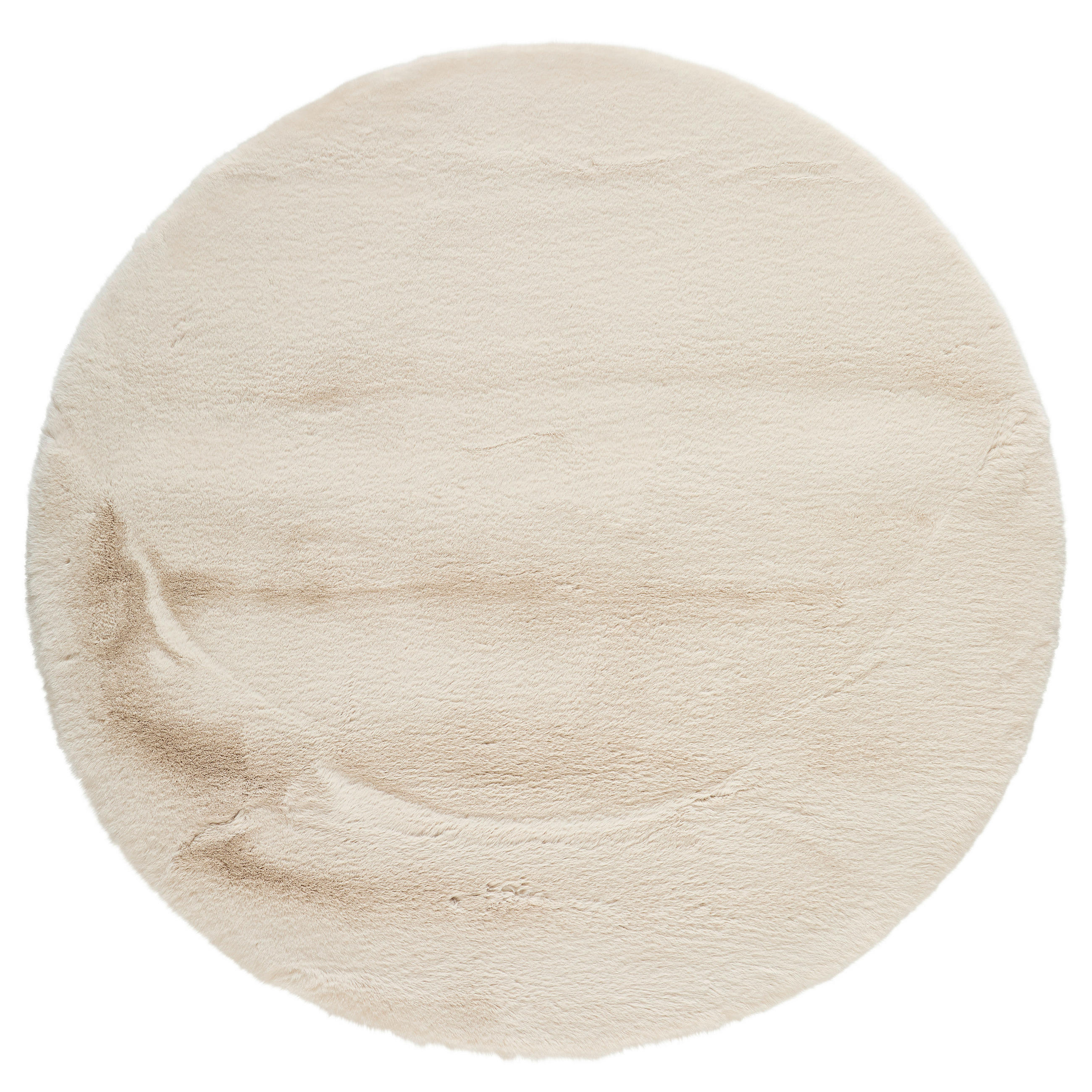 HOCHFLORTEPPICH 120 cm Lhasa Hellbraun rund  - Hellbraun, Design, Textil (120cm) - Novel