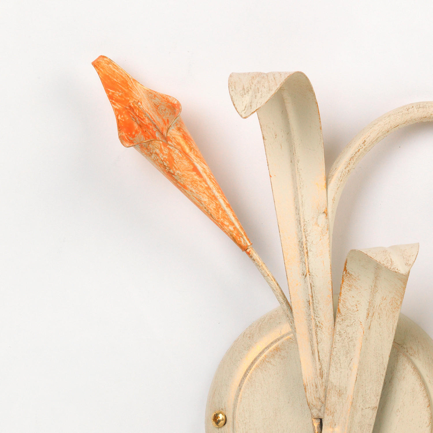 WANDLEUCHTE 30/18/30 cm   - Hellbraun/Weiß, KONVENTIONELL, Glas/Metall (30/18/30cm)