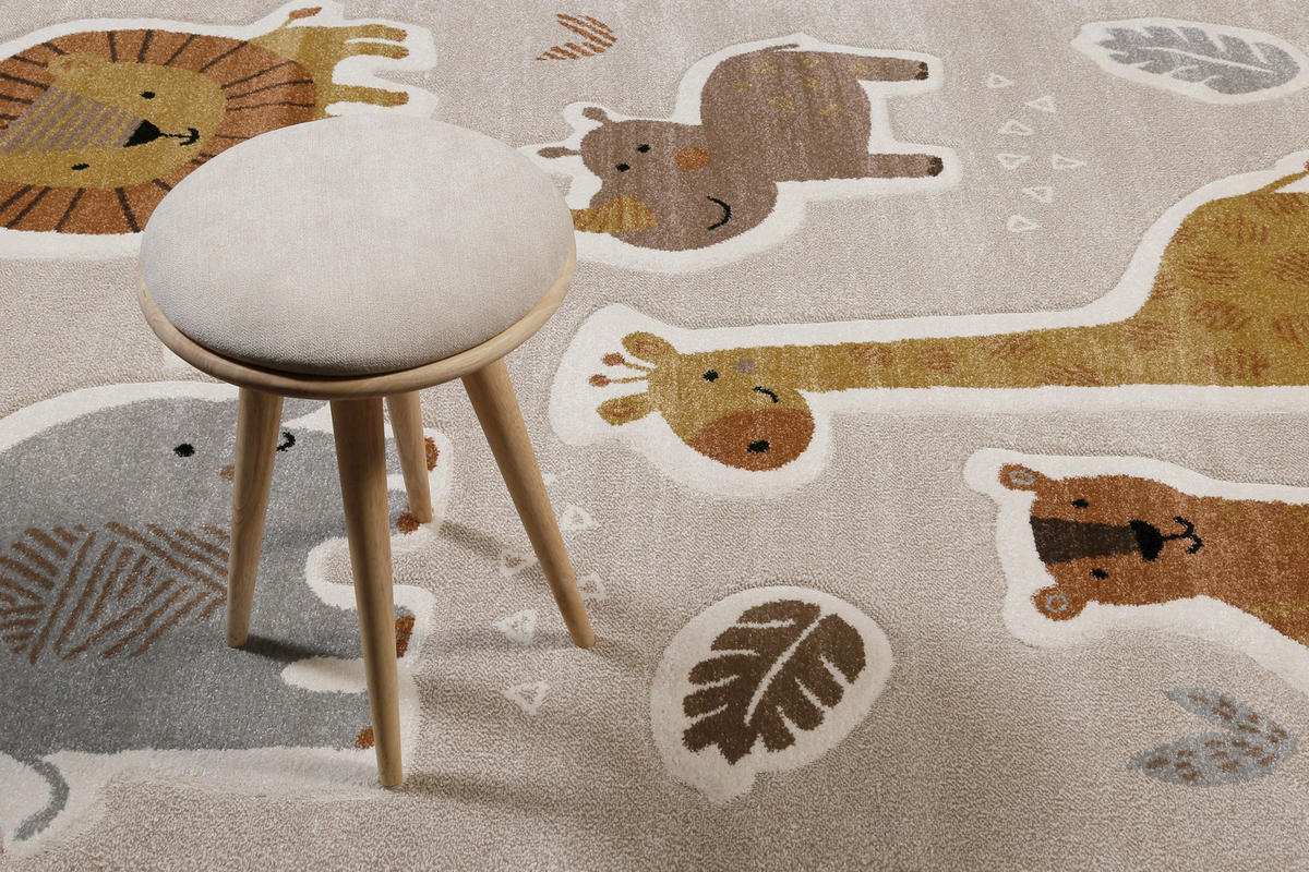 KINDERTEPPICH 140/200 cm Nala & Friends Tier  - Multicolor, Basics, Textil (140/200cm)