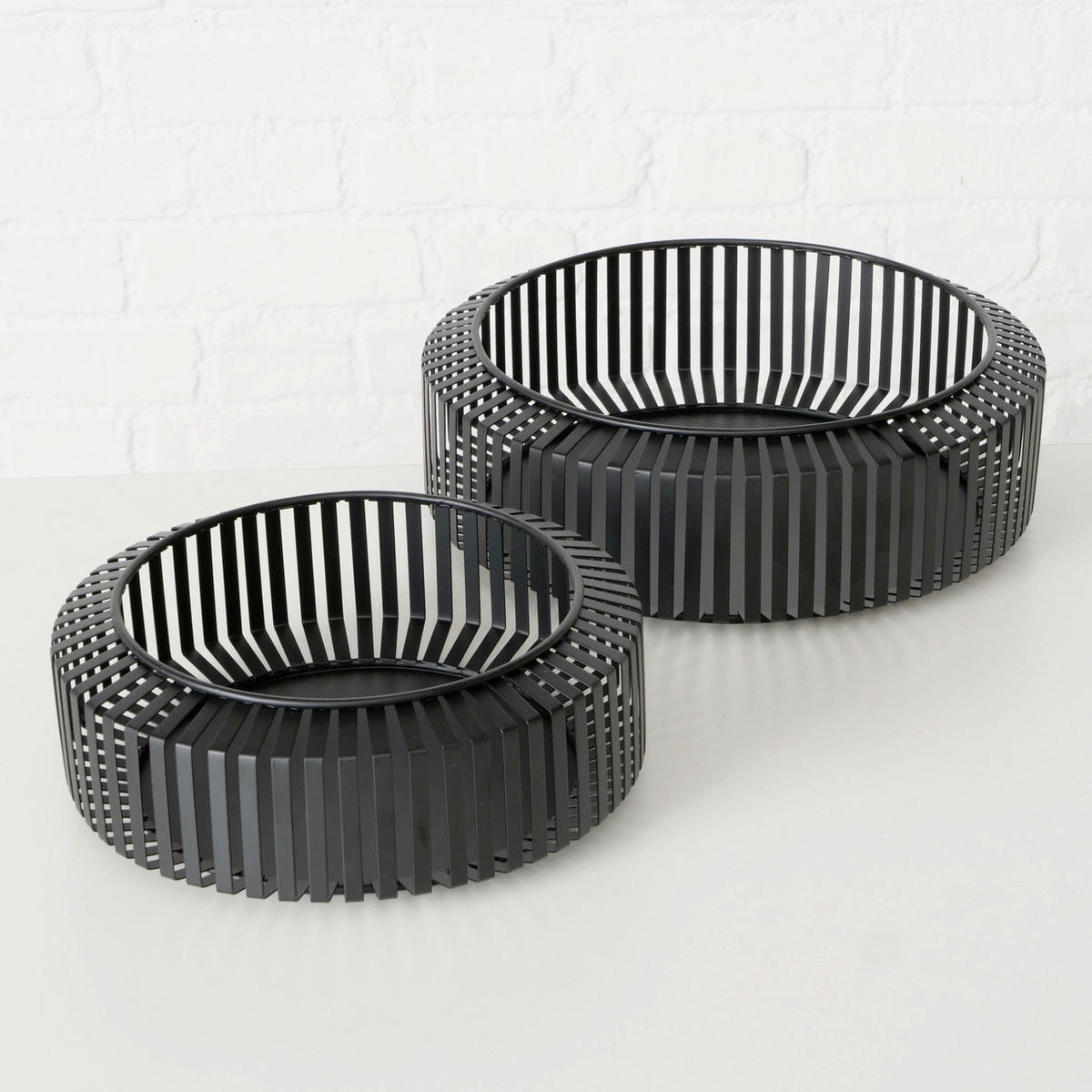 DEKOSCHALE - Schwarz, Trend, Metall (24/24/9cm) - Ambia Home