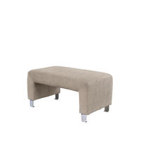 KLUPA  sivobraon   - srebrna/sivobraon, Moderno, drvo/tekstil (101/50/53cm) - Livetastic