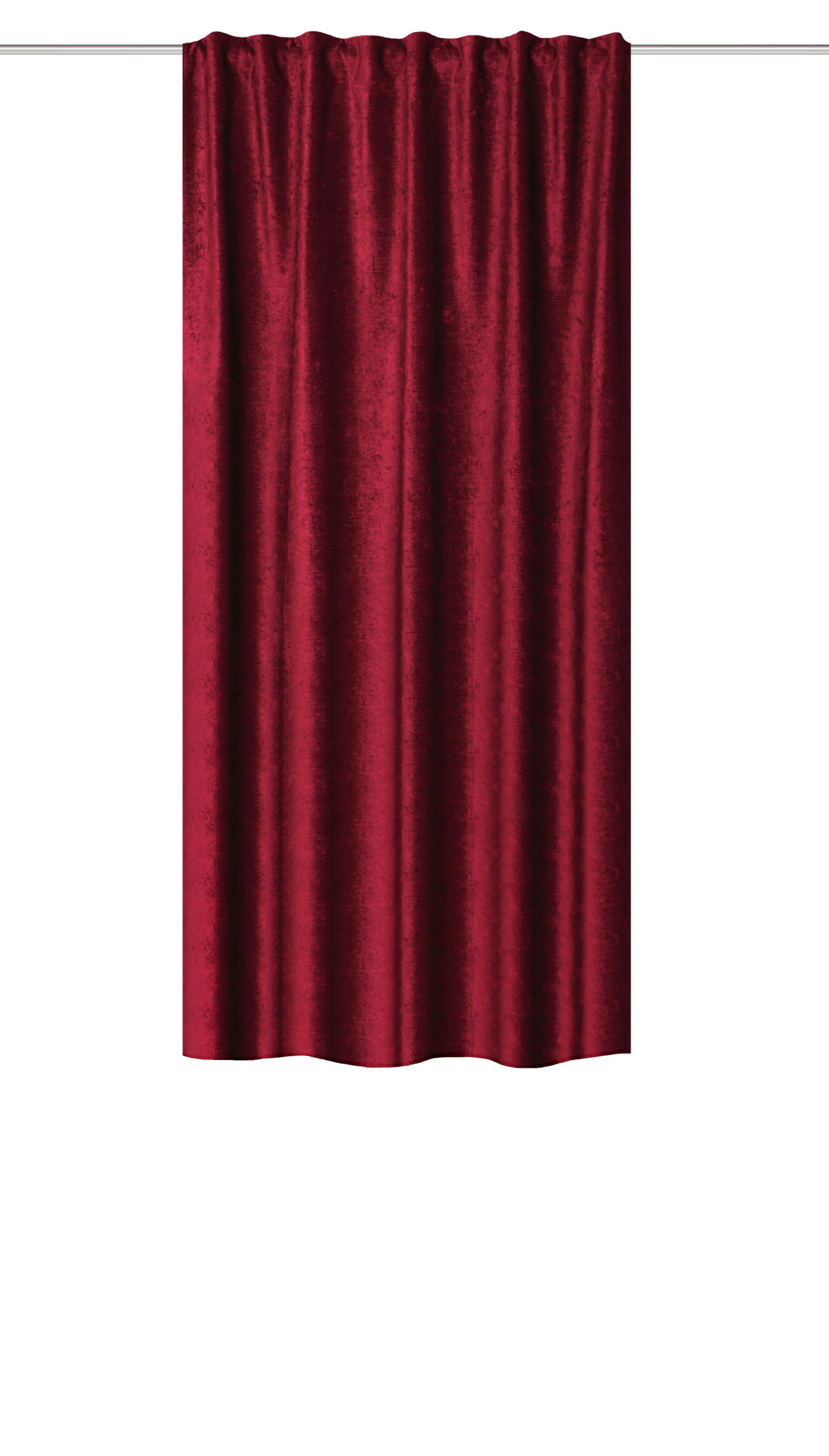 FERTIGVORHANG blickdicht  - Bordeaux, Basics, Textil (135/175cm)
