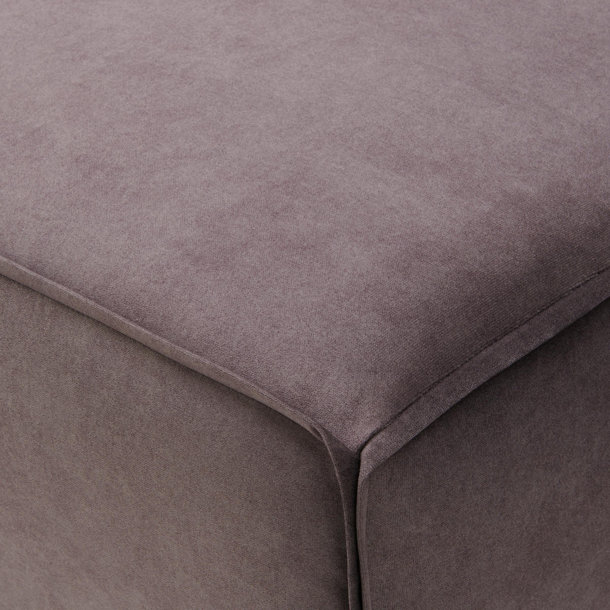 ECKSOFA in Velours Taupe  - Taupe/Schwarz, Konventionell, Holz/Textil (161/260cm) - Carryhome