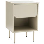 NACHTKÄSTCHEN 40/60/40 cm  in Seidengrau  - Seidengrau, Design, Holzwerkstoff/Metall (40/60/40cm) - Xora