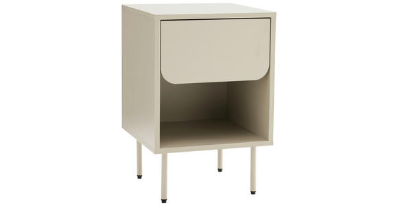 NACHTKÄSTCHEN 40/60/40 cm  in Seidengrau  - Seidengrau, Design, Holzwerkstoff/Metall (40/60/40cm) - Xora