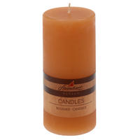 STUMPENKERZE  - Dunkelorange, Basics, Naturmaterialien (6,8/15,0cm) - Steinhart