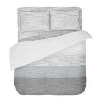 Lenjerie De Pat 200/220 cm  - alb/gri, Basics, textil (200/220cm)