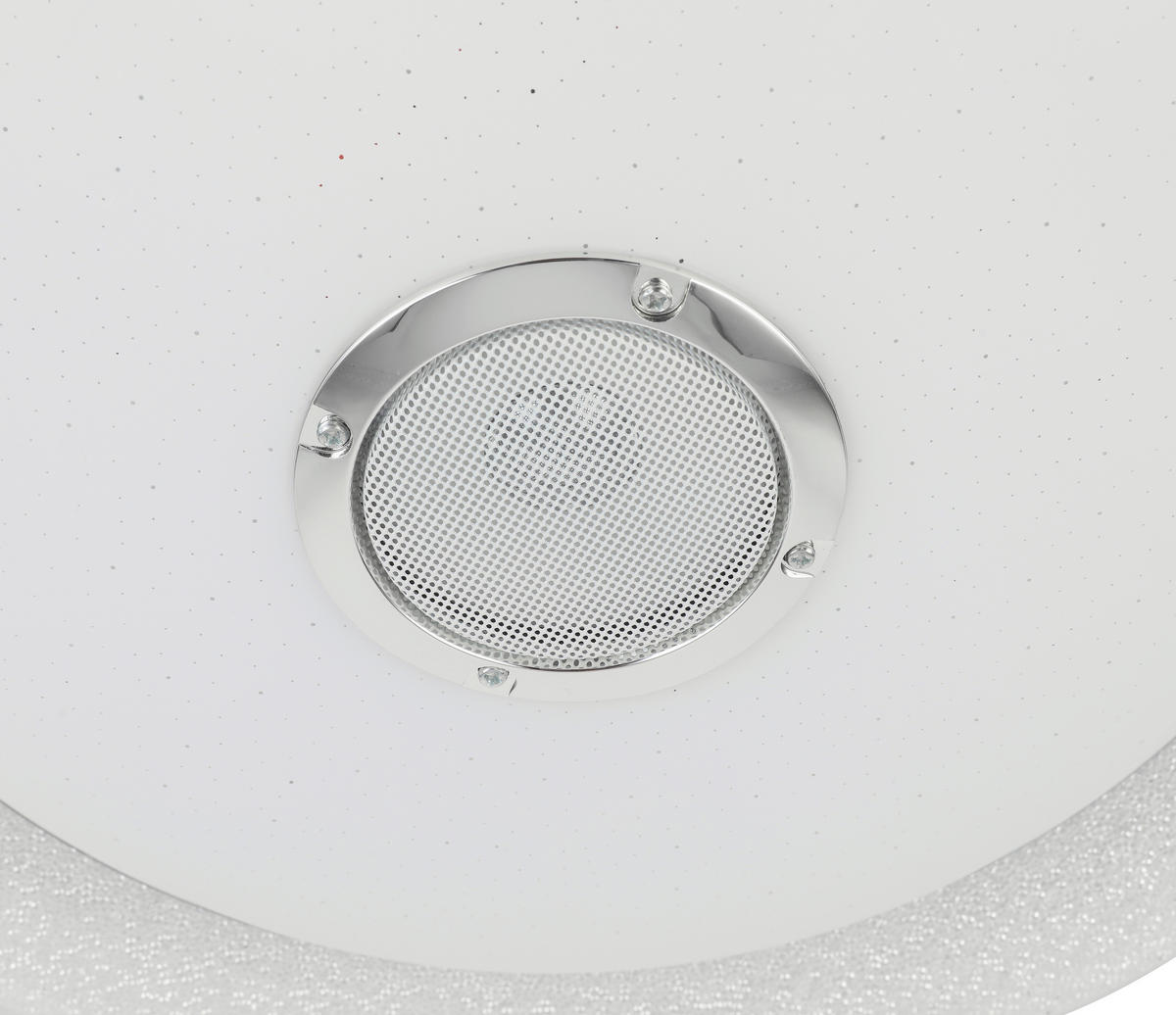 LED MENNYEZETI LÁMPA - krómszínű/fehér, Trend, műanyag/fém (38/8cm) - Novel