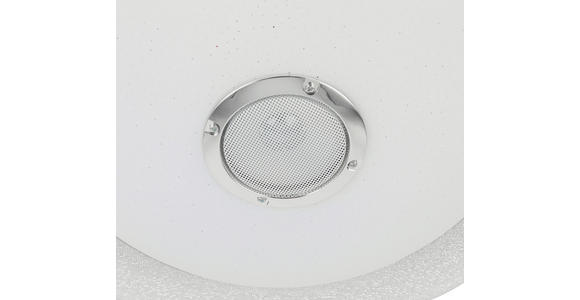 LED-DECKENLEUCHTE 38/8 cm - Chromfarben/Weiß, Trend, Kunststoff/Metall (38/8cm) - Novel