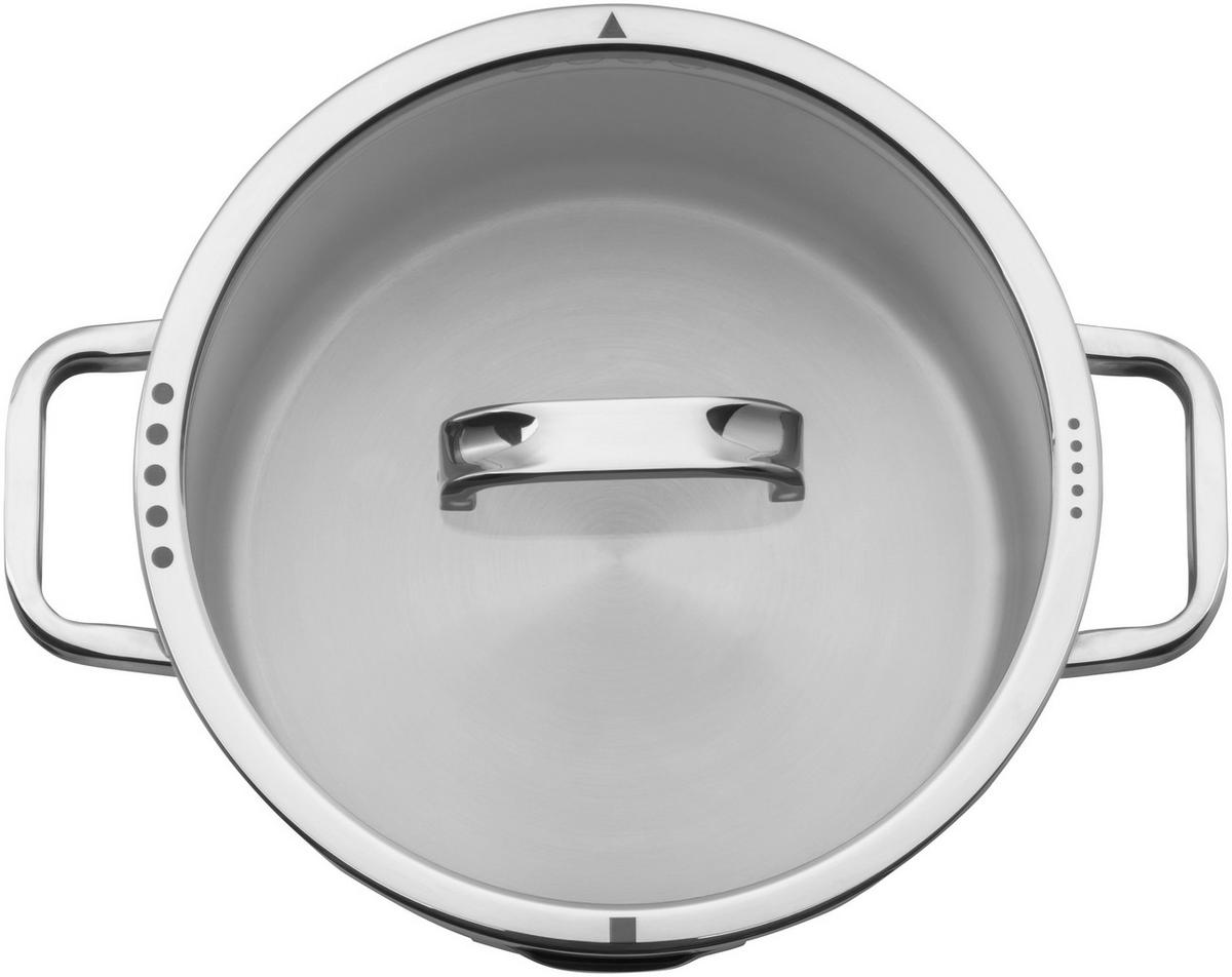 KOCHTOPFSET Function 4 4-teilig  - Edelstahlfarben, Basics, Metall (50,6/29,4/23,7cm) - WMF