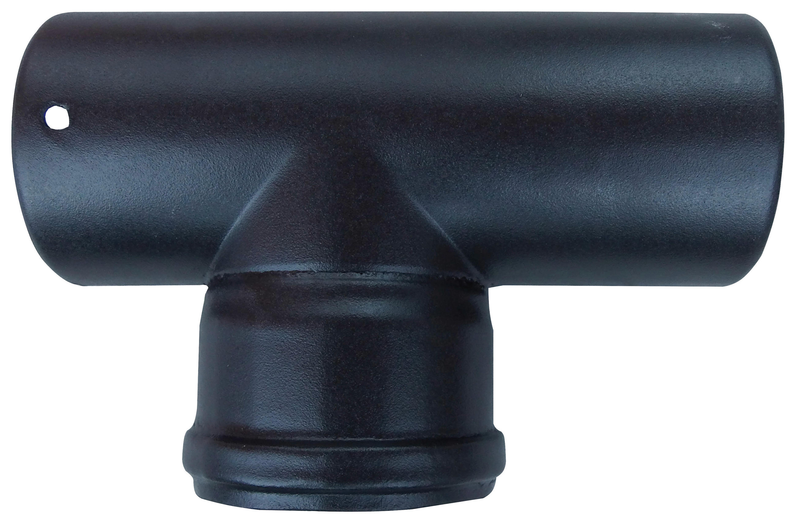 Ofenrohr T-stück Ø 8 Cm Schwarz Keramikbeschichtet