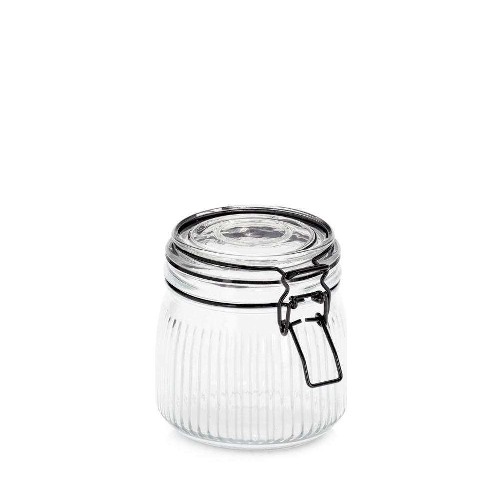 VORRATSGLAS 0,55 L  - Transparent, Basics, Glas (10,7/10,7/11cm) - Zeller Present