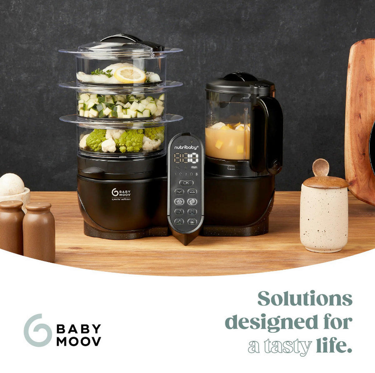 KUHALO/MIKSER/STERILIZATOR   - crna, Basics, plastika (26/39.5/36.5cm) - Babymoov