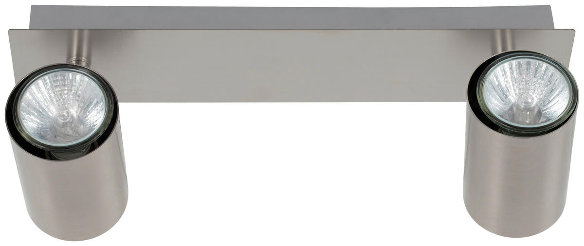 DECKENLEUCHTE    36/12/6 cm  - Nickelfarben, Trend, Metall (36/12/6cm) - Novel