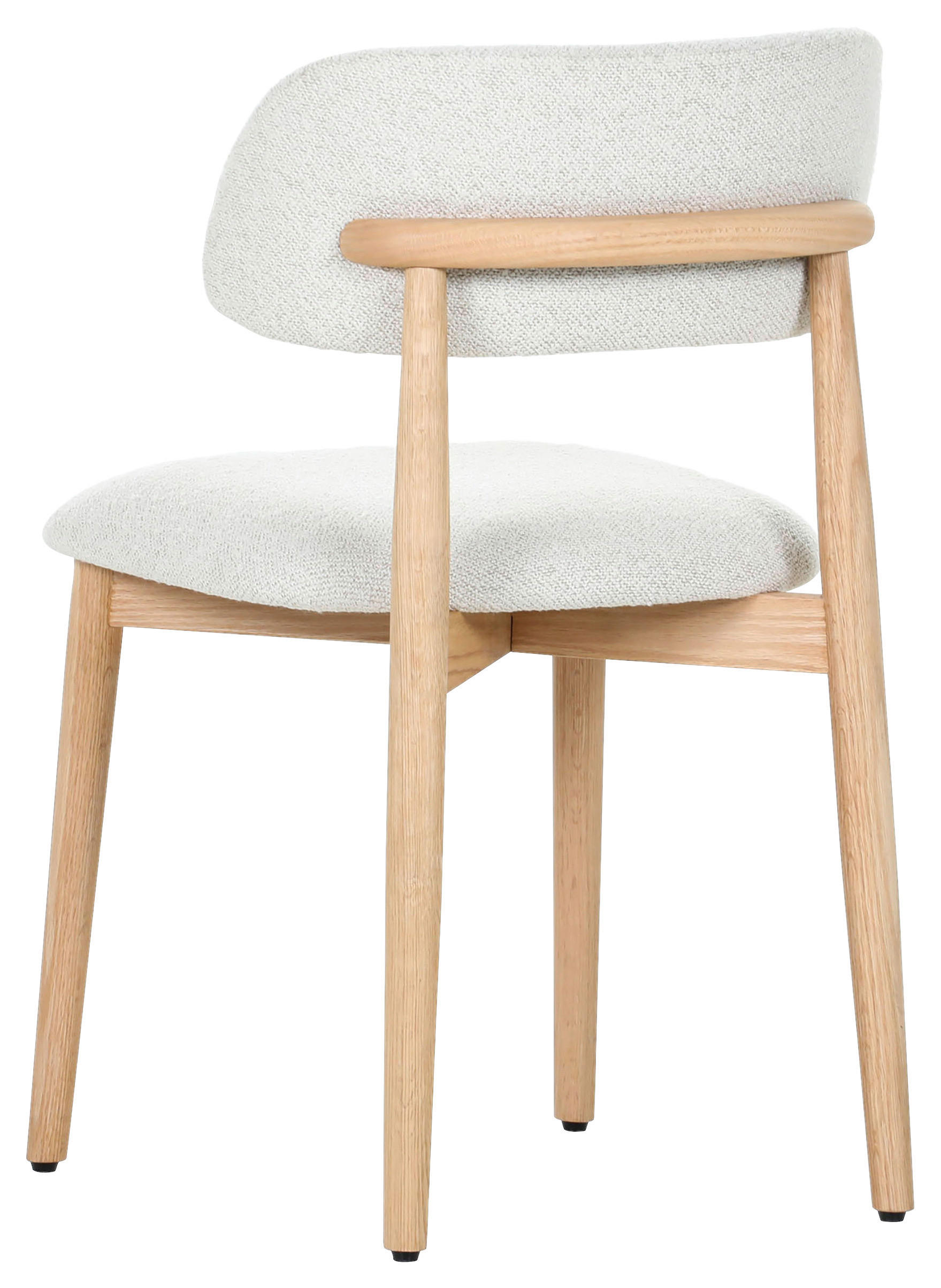 STUHL Naturfarben, Beige Eiche massiv  - Beige/Naturfarben, MODERN, Holz/Textil (49/79/51cm) - Livetastic