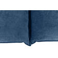 ECKSOFA in Webstoff Blau  - Blau/Schwarz, Design, Textil/Metall (338/165cm) - Hom`in