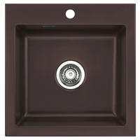 SPÜLE Mera 51 / 50010165  - Braun, Basics, Keramik (51/51/20cm) - Systemceram
