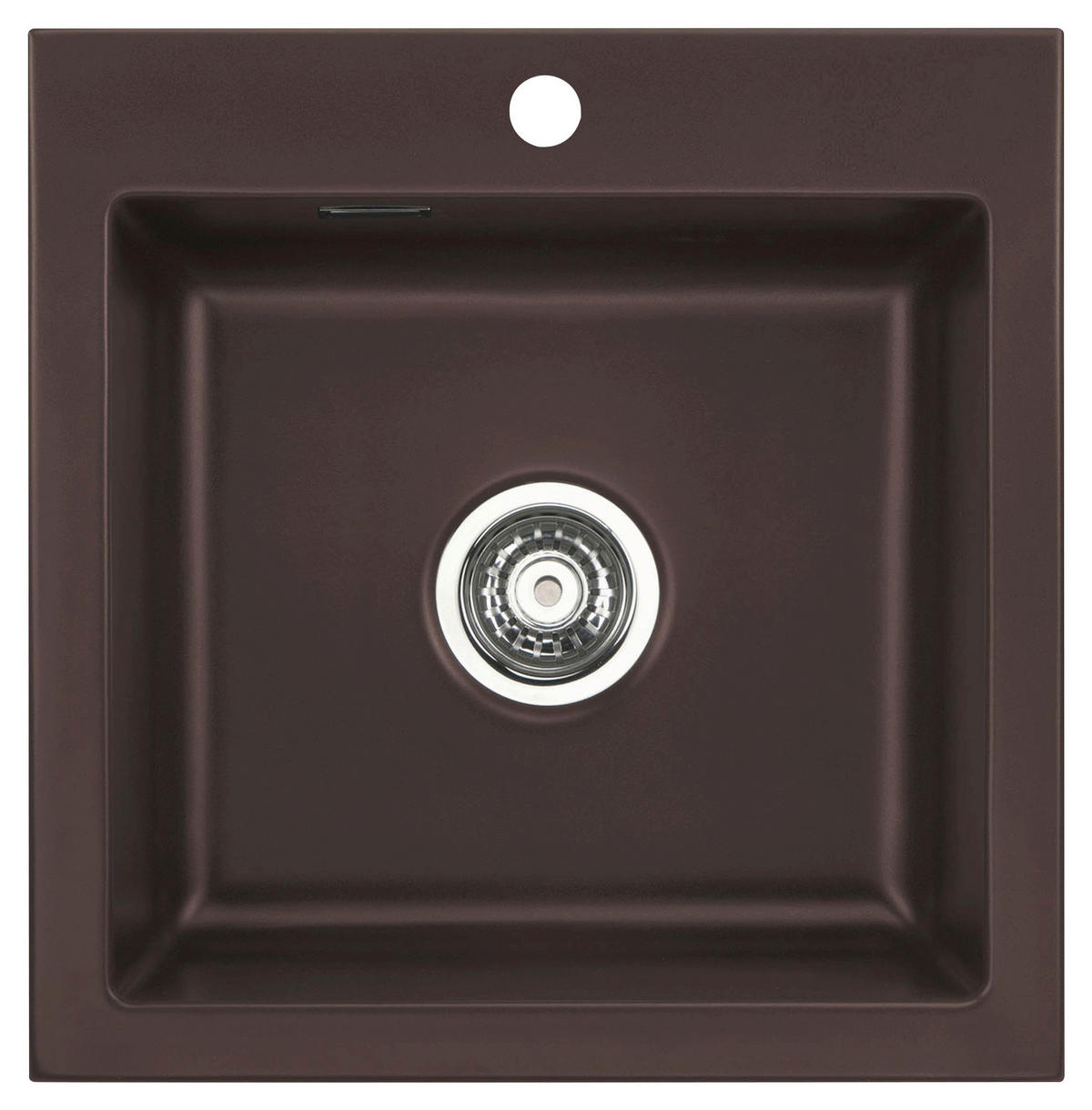 SPÜLE Mera 51 / 50010165  - Braun, Basics, Keramik (51/51/20cm) - Systemceram