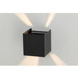 LED-WANDLEUCHTE 10/10/10 cm - Schwarz, Basics, Kunststoff/Metall (10/10/10cm) - Novel