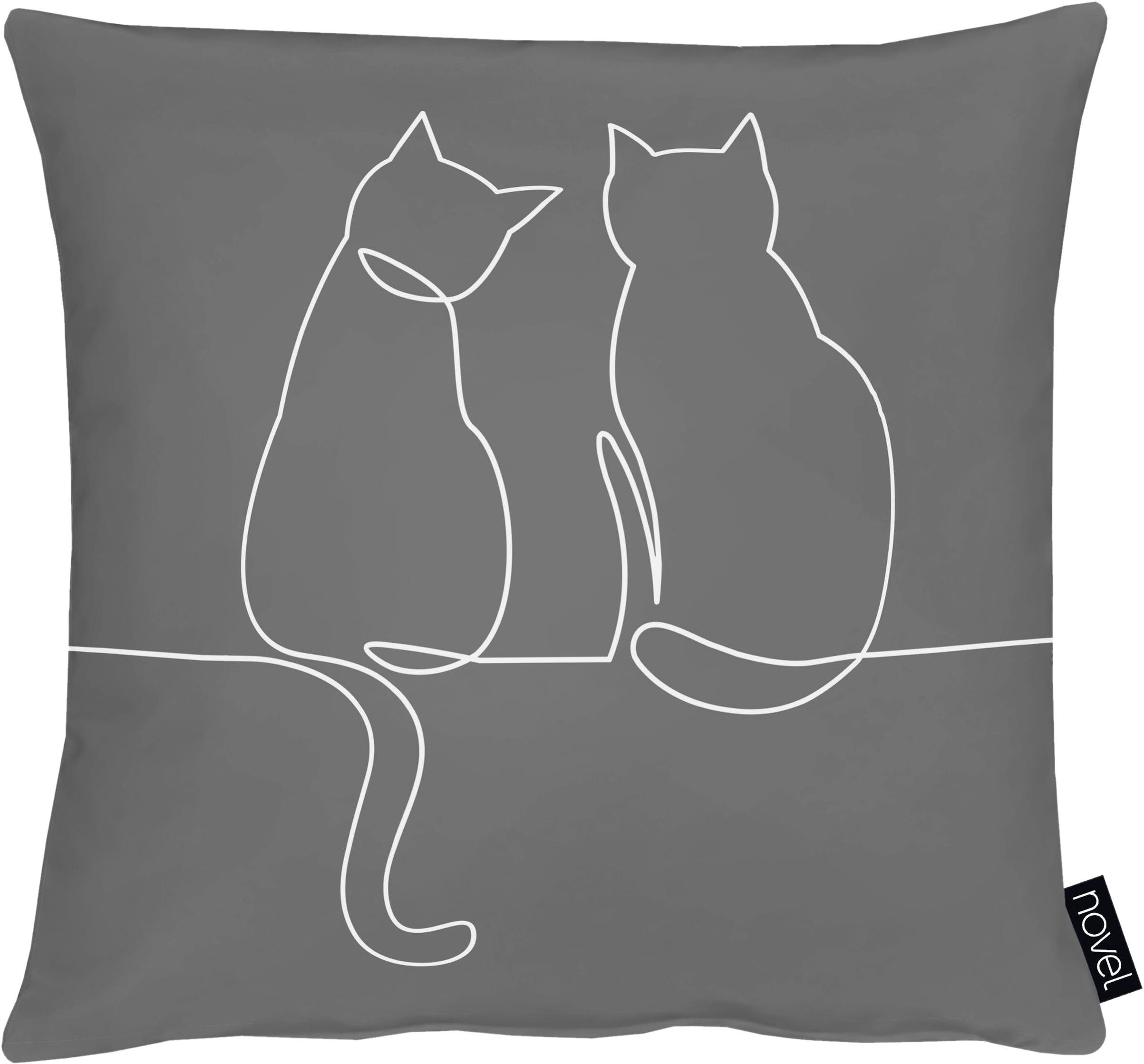 ZIERKISSEN  39/39 cm   - Grau, Basics, Textil (39/39cm) - Novel
