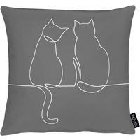 ZIERKISSEN  39/39 cm   - Grau, Basics, Textil (39/39cm) - Novel