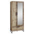 GARDEROBENSCHRANK 79/200/38 cm - Anthrazit/Naturfarben, Trend, Glas/Holzwerkstoff (79/200/38cm) - Voleo GARDEROBENSCHRANK 79/200/38 cm - Anthrazit/Naturfarben, Trend, Glas/Holzwerkstoff (79/200/38cm) - Voleo