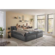 FAMILIENBOXSPRINGBETT - Dunkelgrau/Schwarz, LIFESTYLE, Kunststoff/Textil (240/200cm) - Esposa
