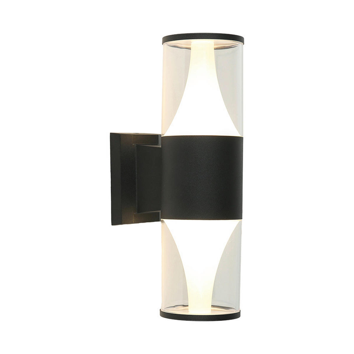 APLICĂ TIP TORțĂ - negru/transparent, Basics, plastic/metal (15/9/32cm)