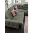 ECKSOFA in Webstoff Grün  302/216 cm  - Schwarz/Grün, Design, Holz/Textil (302/216cm) - Xora