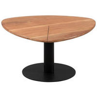 COUCHTISCH Akazie massiv 70/70/36 cm organisch Schwarz, Akaziefarben  - Schwarz/Akaziefarben, Trend, Holz/Metall (70/70/36cm) - Boxxx