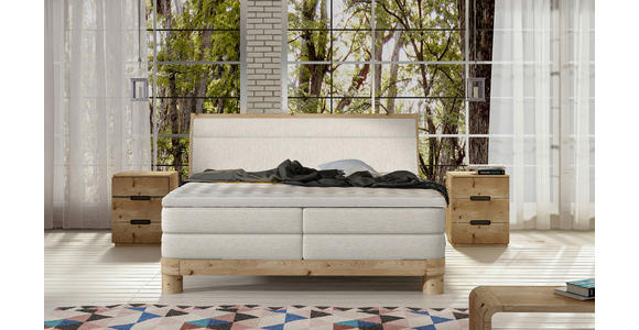BOXSPRINGBETT 160/200 cm in Naturfarben - Eichefarben/Naturfarben, Natur, Holz/Textil (160/200cm) - Valnatura
