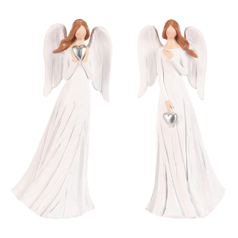 DEKORAČNÍ ANDĚL - Basics, plast (10/20/6cm)