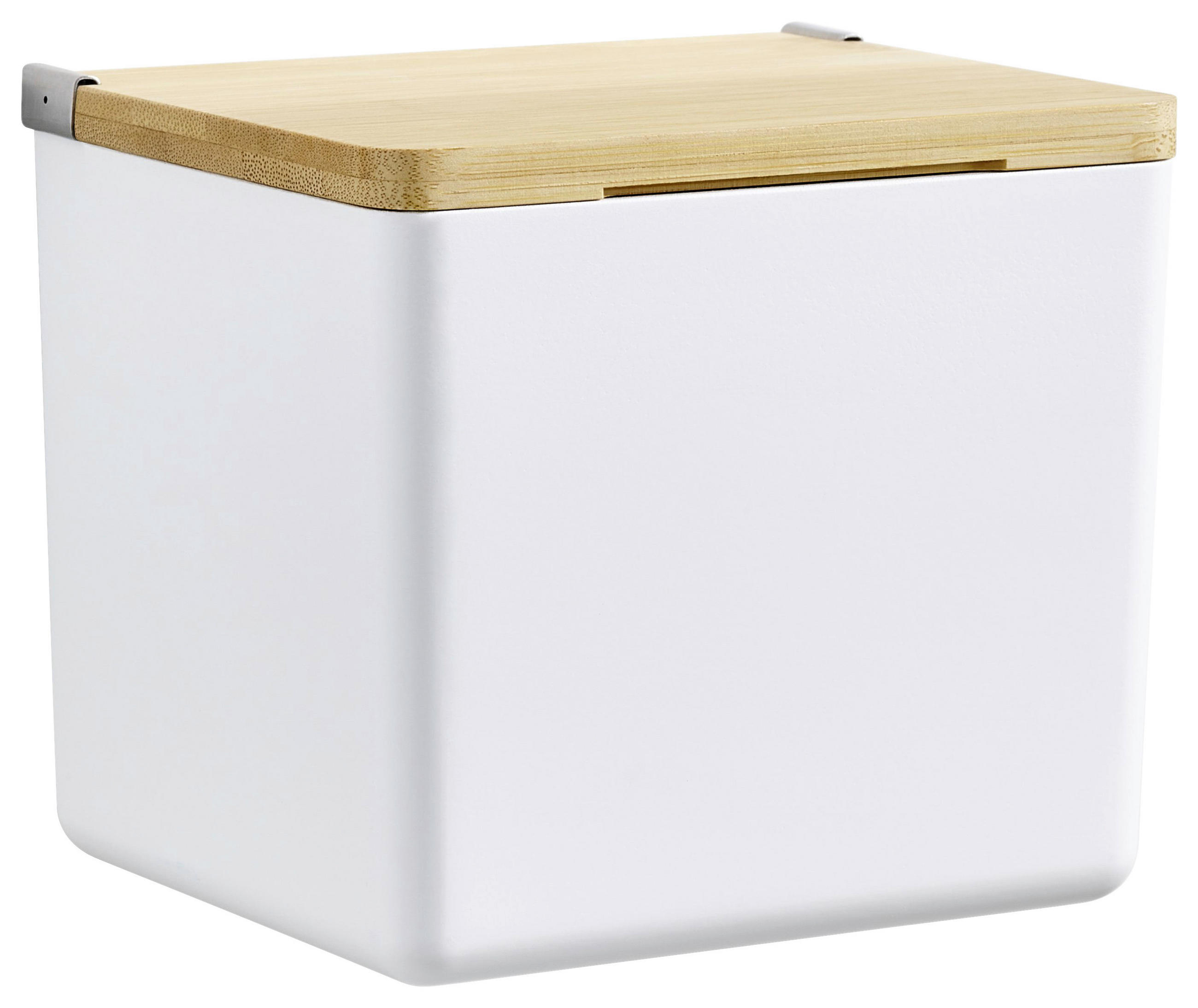 AUFBEWAHRUNGSBOX - Weiß, Basics, Holz/Kunststoff (12,2/11/10,2cm) - Tesa