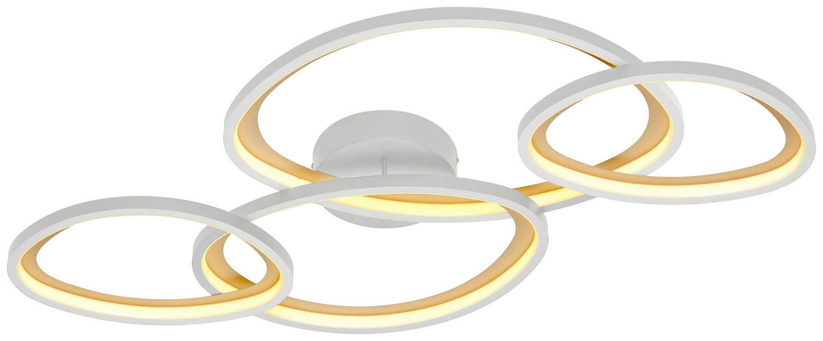 LED-DECKENLEUCHTE     - Aprikose/Grau, Design, Metall (103/10,5/58cm) - Trio Leuchten