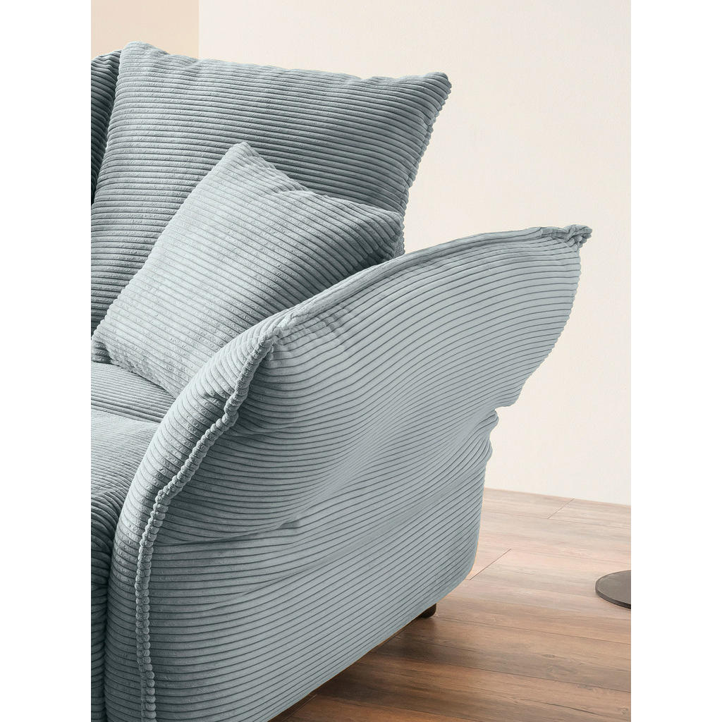 Thumbnail - Livetastic Bigsofa Pera, Hellblau, Textil, 4-Sitzer, Füllung: Schaumstoff, 242x71x90 cm, Made in EU, Rücken echt, Wohnzi...
