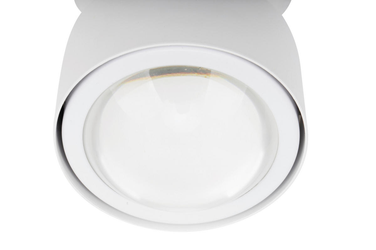 LED-STRAHLER Puk 8/10,8 cm   - Weiß, Design, Metall (8/10,8cm) - Novel