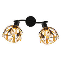 SPOTLIGHT MIKA 25/12/15,5 cm   - klar/svart, Basics, metall/plast (25/12/15,5cm) - Globo