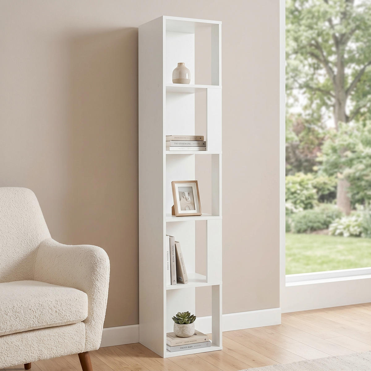 HYLLA i 31,5/160/31,5 cm vit  - vit, Modern, trämaterial (31,5/160/31,5cm) - MID.YOU