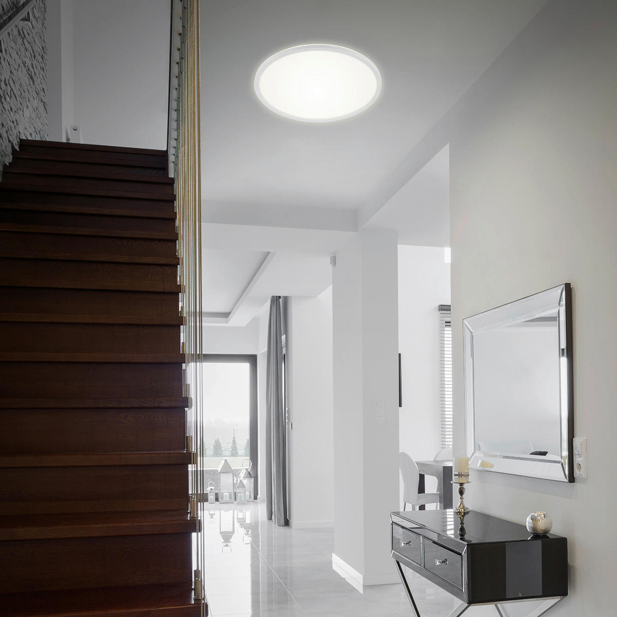 LED-PANEEL Slim 42/2,9 cm   - Weiß, Basics, Kunststoff (42/2,9cm)