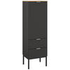 HIGHBOARD  in 40/138/42 cm  - Alufarben/Graphitfarben, Trend, Holzwerkstoff/Metall (40/138/42cm) - Stylife
