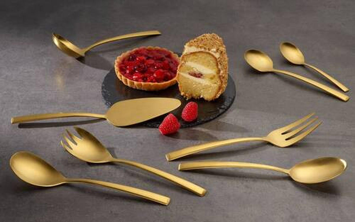 BESTECKSET  68-teilig  - Goldfarben, MODERN, Metall - Echtwerk
