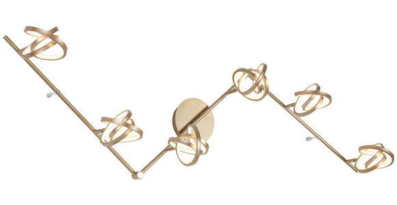 DECKENLEUCHTE 180/14/23,2 cm  - Weiß/Cappuccino, Trend, Kunststoff/Metall (180/14/23,2cm) - Novel