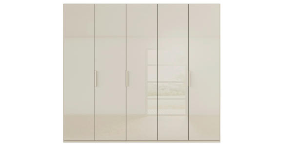 DREHTÜRENSCHRANK 251/223/60 cm,  in Champagner, 5-türig  - Champagner, Basics, Glas/Holzwerkstoff (251/223/60cm) - Novel